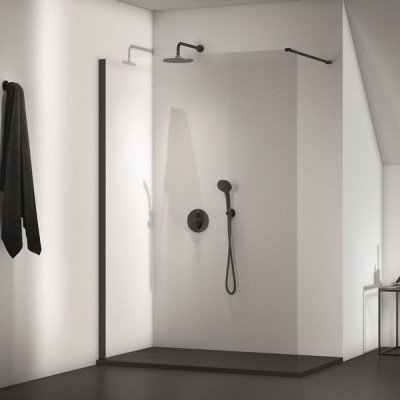 CAP DUS FIX IDEALRAIN DIAM 200 MM SILK BLACK